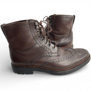 Coach Bryant Wingtip Leather Oxford Combat Style Dress Casual Boots Men's 10.5 D